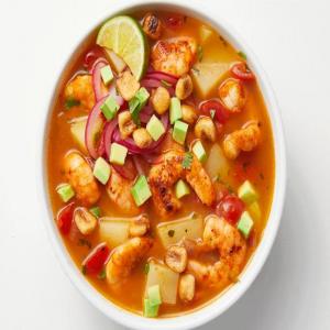 Shrimp Soup with Lime-Pickled Onions_image