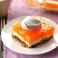 Orange Gelatin Pretzel Salad_image