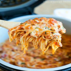 Cheesy Ninja Foodi Spaghetti_image