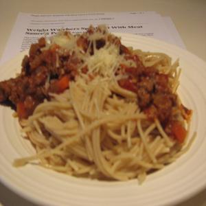 Weight Watchers Spaghetti With Meat Sauce 5 Points_image