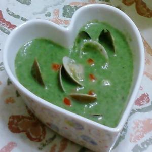 Leek and Asparagus Soup With Clams_image