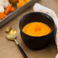 Roasted Butternut Squash and Ginger Sheet Pan Soup_image