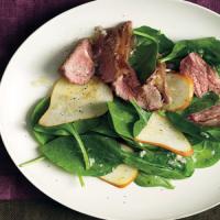 Spinach and Pear Salad with Lamb image