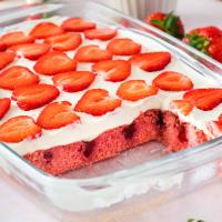 Strawberries & Cream Poke Cake_image