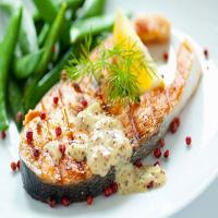 Grilled Salmon with Dijon Mustard_image