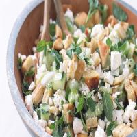 Pita-Bread Salad with Cucumber, Mint, and Feta_image