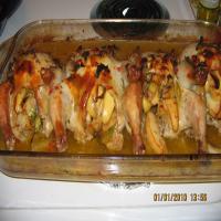 Cornish Game Hens With Rosemary and Apple Stuffing image