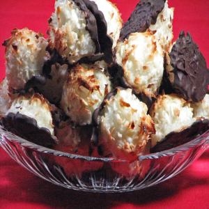Chocolate Dipped Coconut Macaroons image
