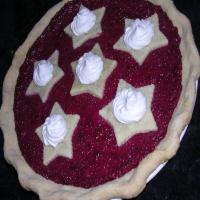 Raspberry Sour Cream Pie image