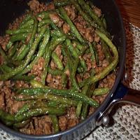 Chinese Ground Pork and Green Beans image