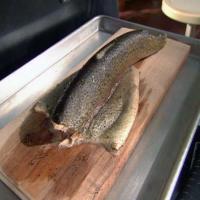 Plank Grilled Whole Trout image