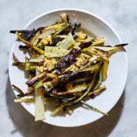 Grilled Swiss-Chard Stems With Roasted Garlic Oil image