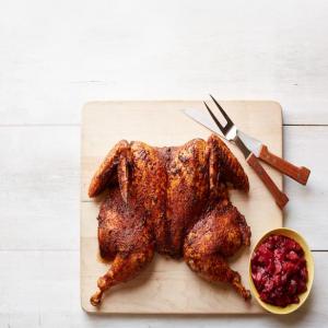 Spice-Rubbed Grilled Turkey with Plum Chutney_image