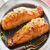 Sesame-Soy Salmon with Ginger Honey Glaze Recipe - (4.4/5)_image