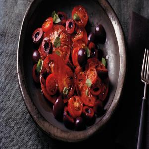 Heirloom Tomatoes with Cherries, Balsamic, and Hyssop image