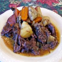 Fallin' to Pieces Pot Roast With Carrots and Potatoes image