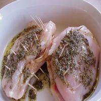 Grilled Asiago/Red Pepper/Roasted Garlic Stuffed Chicken Breasts image