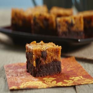 Layered Pumpkin Brownies Recipe image