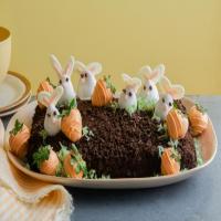 Strawberry Bunnies and Carrots Cake image