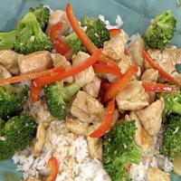 Stir-Fried Chicken with Broccoli, Water Chestnuts and Peppers image