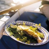 Grilled Striped Bass with Lemon and Fennel image