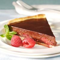 Chocolate and Raspberry Tart image