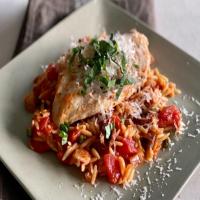 Orzo Puttanesca with Chicken image