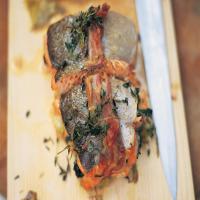 Roasted Trout and Artichokes with Almonds, Breadcrumbs and Mint_image