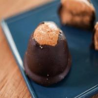 Giant Peanut Butter Dark Chocolate Sea Salt Buckeyes_image