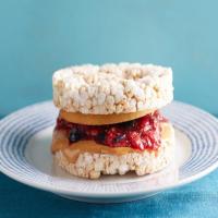 Breadless Peanut Butter and Chia-Jam Sandwiches image
