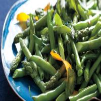 Asparagus and Green Beans with Chili-Orange Oil image