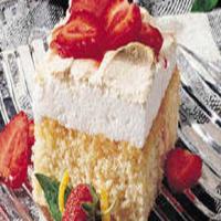 Lemon Meringue Cake with Strawberries image