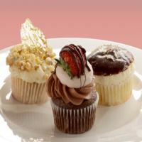 Chocolate Cupcakes with Chocolate Mascarpone Filling and Zinfandel Buttercream image