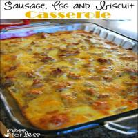 Sausage, Egg & Biscuit Breakfast Casserole Recipe - (4.1/5)_image