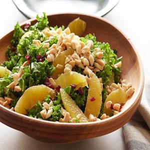 Kale Salad with Marcona Almonds and Sherry Vinaigrette_image