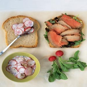 Beef and Radish Salad Sandwich image