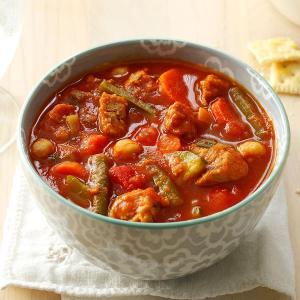 Turkey Sausage Soup with Fresh Vegetables_image
