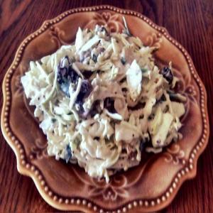 Blue Cheese and Mixed Raisin Mustard Cole Slaw_image