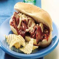 Spicy Barbecued Roast Beef Sandwiches image