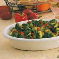 Broccoli with Roasted Red Peppers image