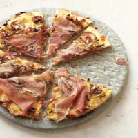 Leek, Mushroom, and Prosciutto Pizza image