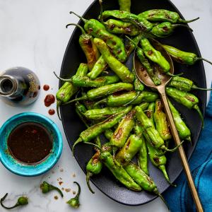 Air Fryer Soy-Ginger Shishito Peppers_image