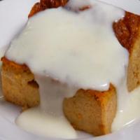 Pumpkin Bread Pudding with Rum Sauce_image