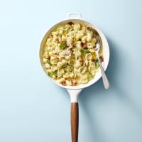 Creamy Corn Pasta with Bacon and Scallions_image
