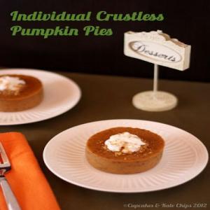 Individual Crustless Pumpkin Pies (aka Pumpkin Custards)_image