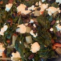 Swiss Chard with Pinto Beans and Goat Cheese_image