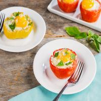 Baked Parmesan and Tomato Egg Cups image