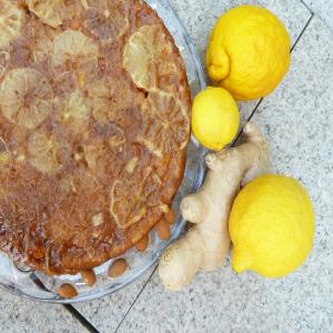 Lemon Ginger Almond Upside-Down Cake image