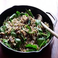 Sorghum Salad with Sprouted Lentils and Shiitake Mushrooms_image