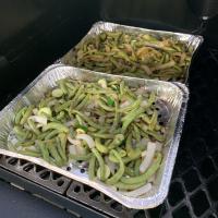 Grilled Green Beans and Onions_image